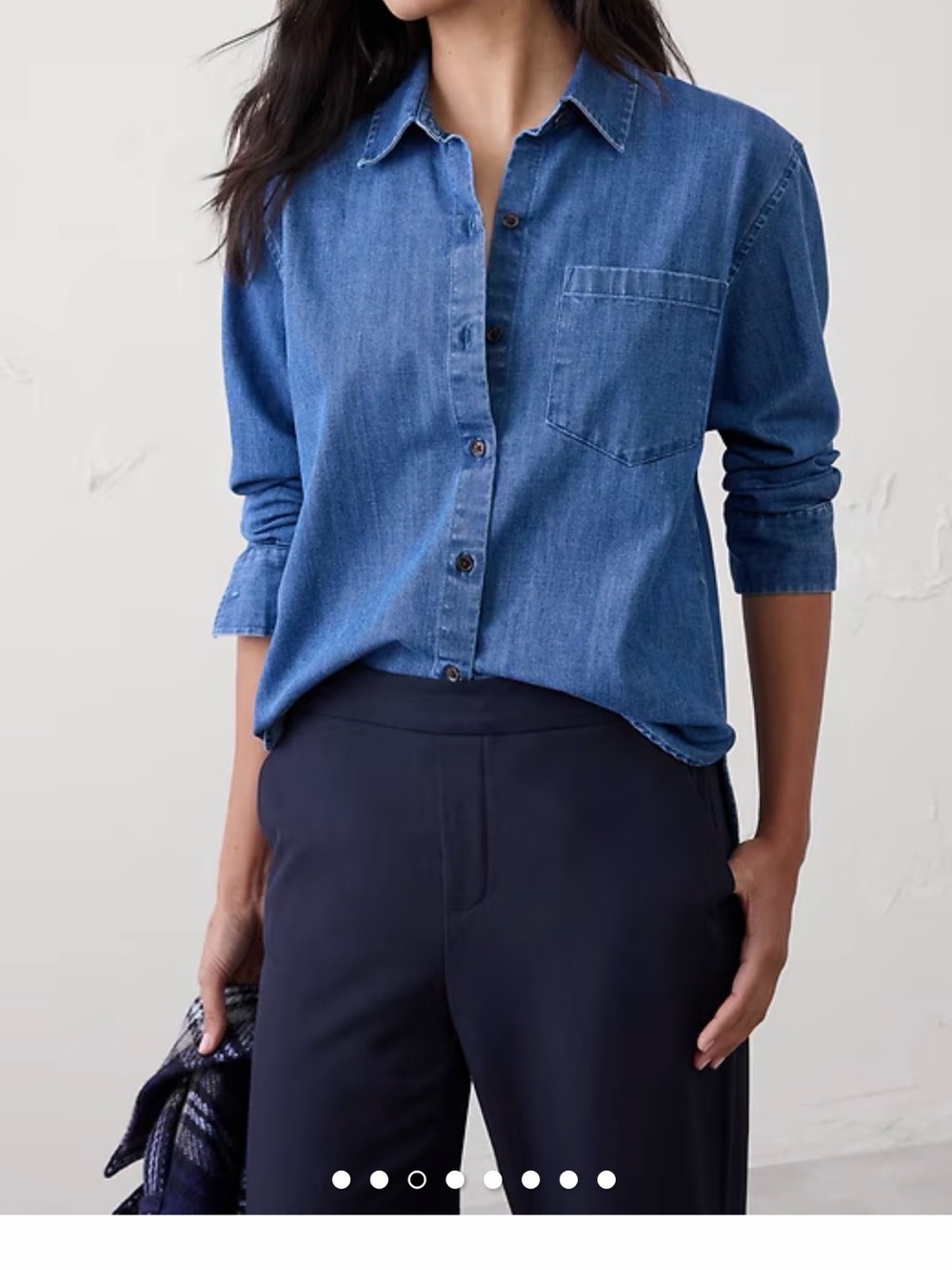 Navy Hayden Tapered Pant - Picture 3 of 6